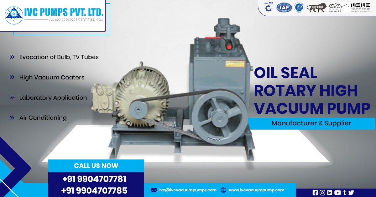 Exporter of Oil Seal Rotary High Vaccum Pump in Bangladesh.