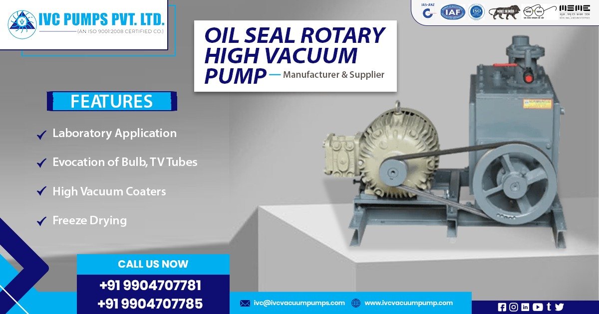 Oil Seal Rotary High Vacuum Pump in Saudi Arabia