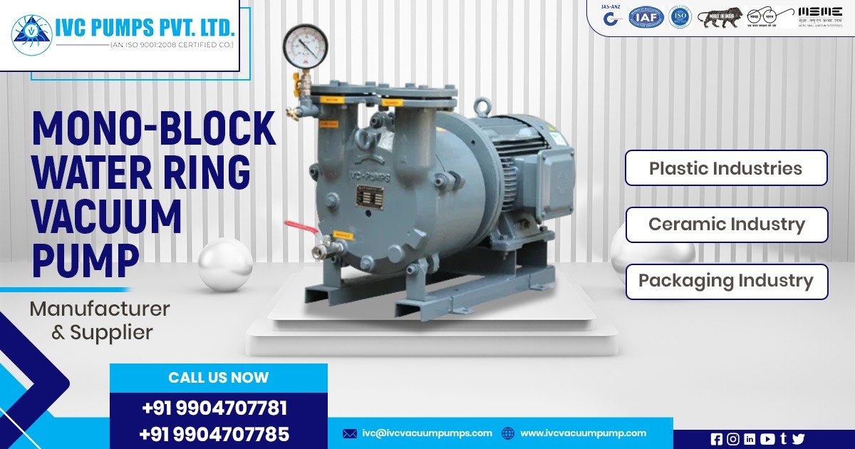 Mono-Block Water Ring Vacuum Pump in UAE