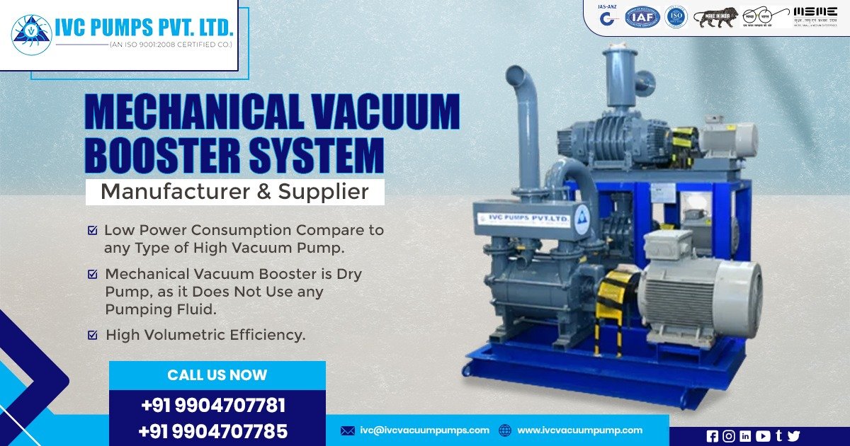 Mechanical Vacuum Booster System in Saudi Arabia