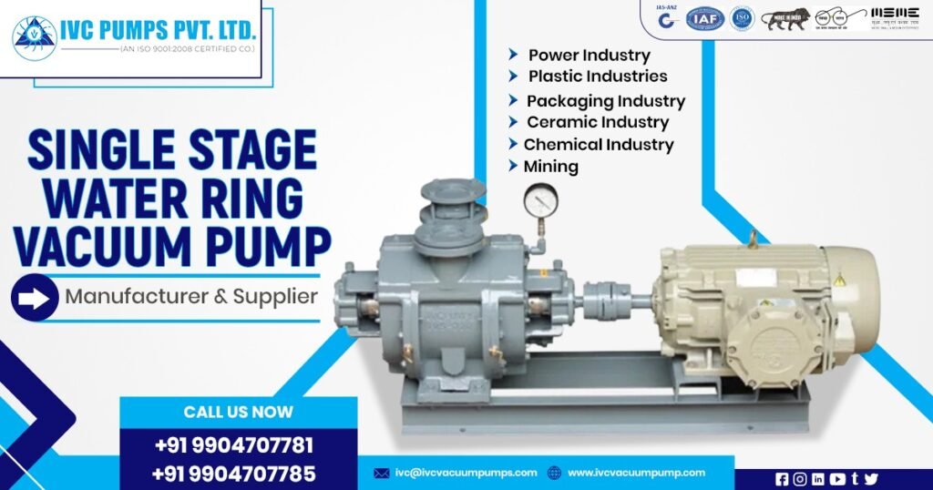 Single Stage Water-Ring Vacuum Pump in Bangladesh