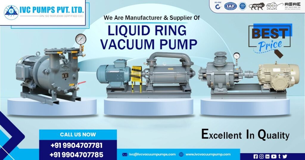 Liquid Ring Vacuum Pump Exporter in Saudi Arabia