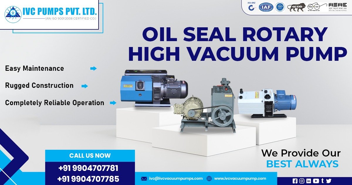 Oil Seal Rotary High Vacuum Pump Supplier in Saudi Arabia