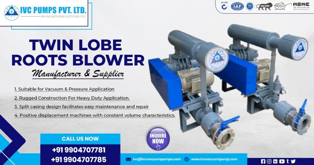 Twin Lobe Roots Blower Supplier in Australia