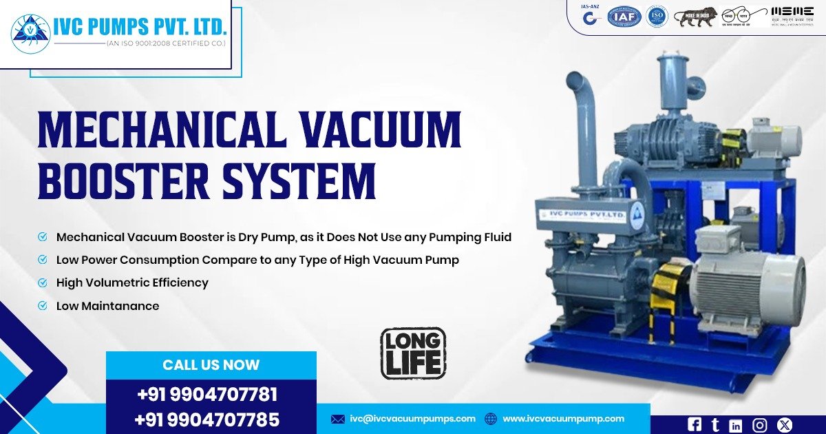 Mechanical Vacuum Booster System Manufacturer in Saudi Arabia