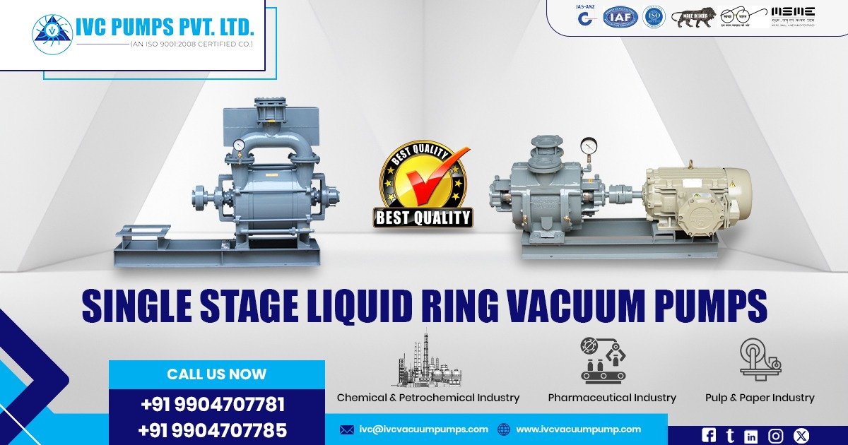 Single Stage Liquid Ring Vacuum Pump in Qatar