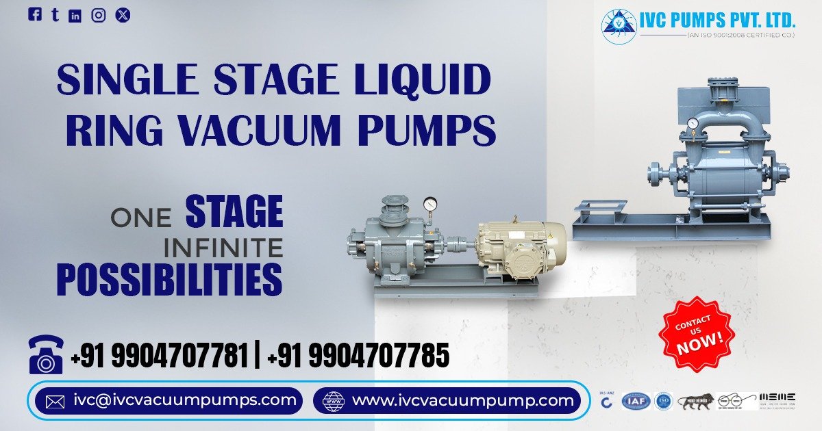 Single Stage Liquid Ring Vacuum Pump in Qatar