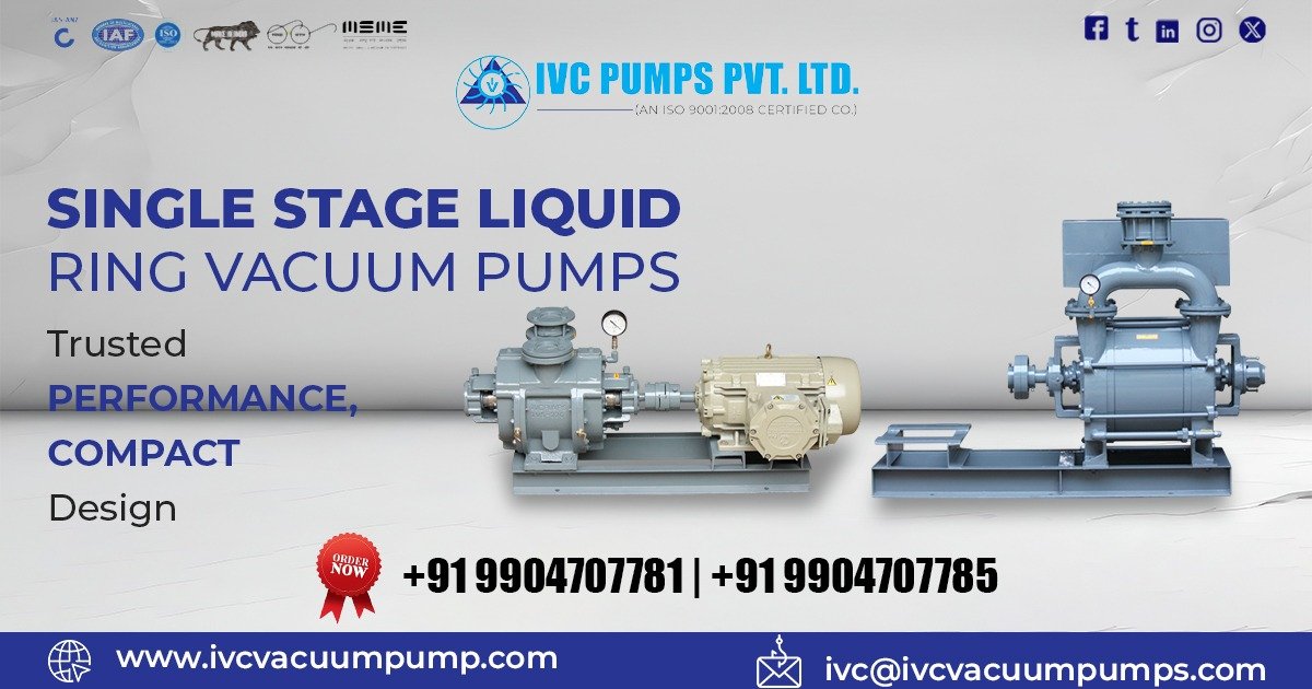 Single Stage Liquid Ring Vacuum Pump in Ghana