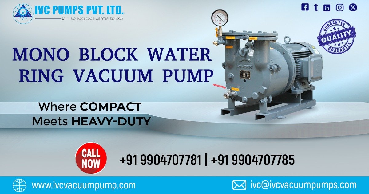 Mono Block Water Ring Vacuum Pump in Indonesia