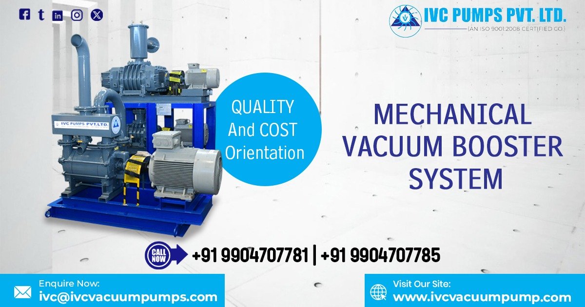 Mechanical Vacuum Booster System in Qatar