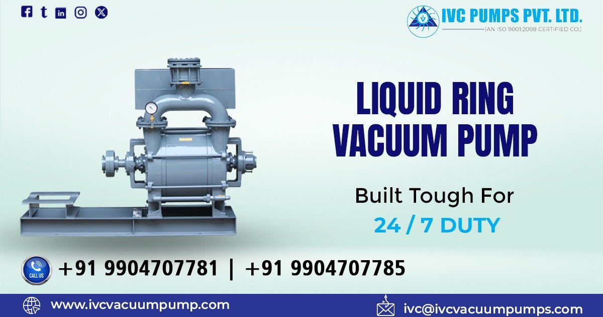 Liquid Ring Vacuum Pump Supplier in UAE