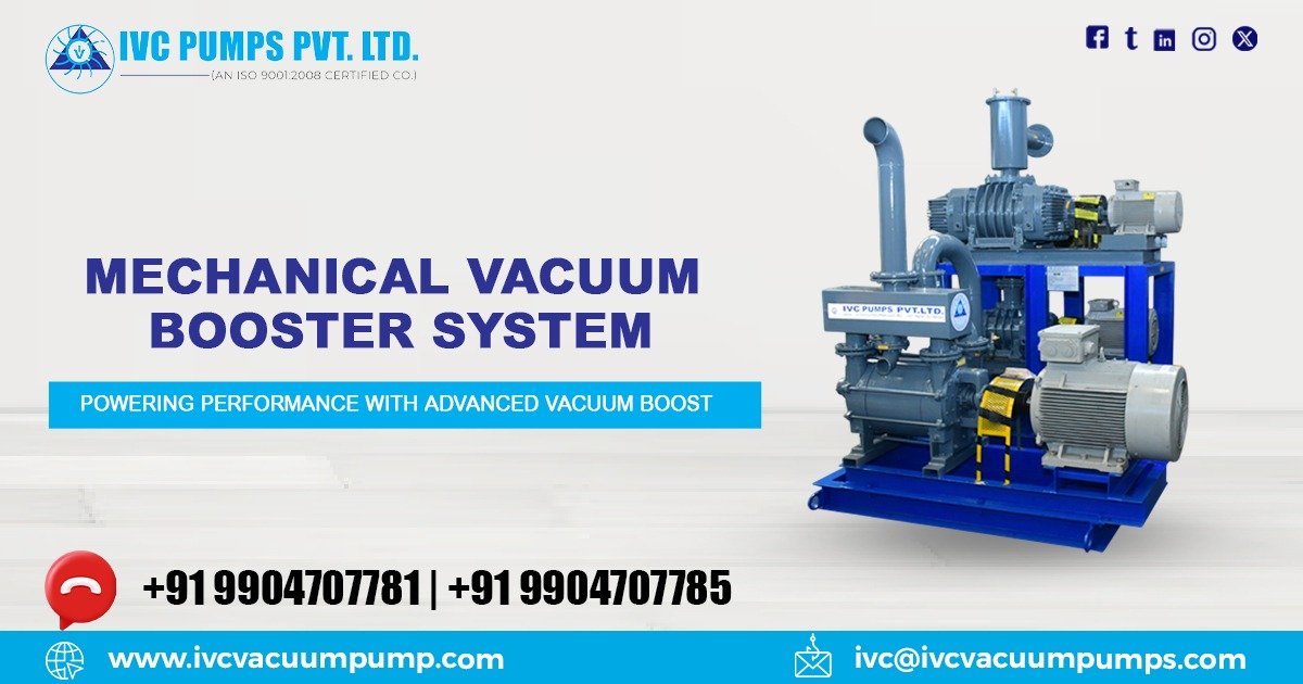 Mechanical Vacuum Booster System in Indonesia