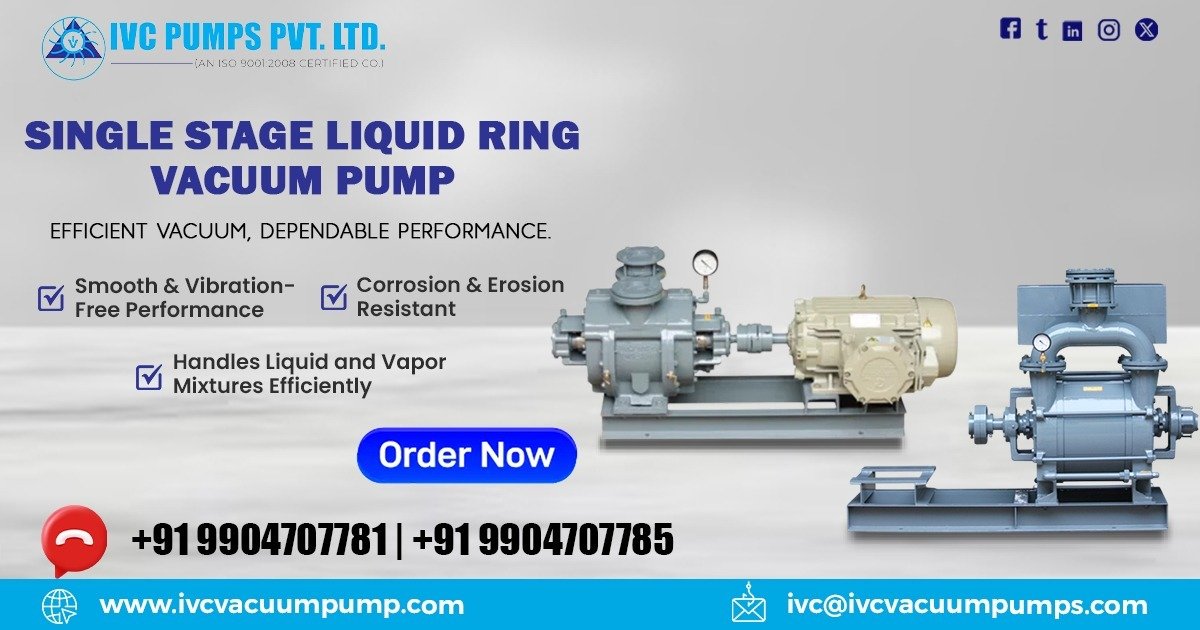 Single Stage Liquid Ring Vacuum Pump in Nigeria