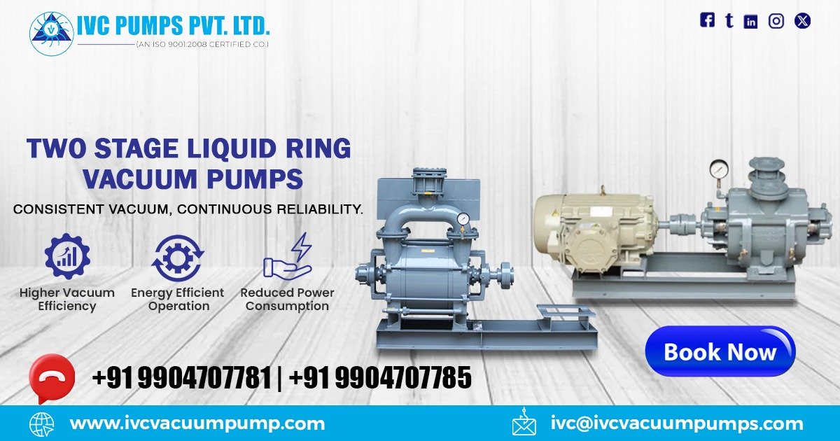 Two Stage Liquid Ring Vacuum Pumps in UAE