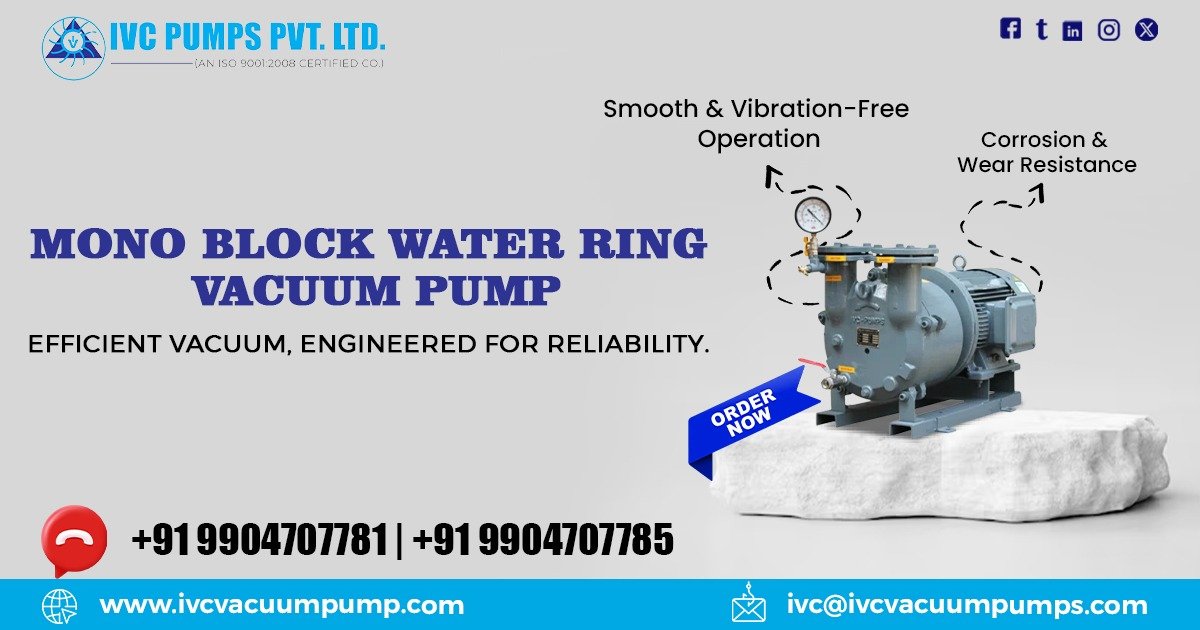 Mono Block Water Ring Vacuum Pump in Nigeria