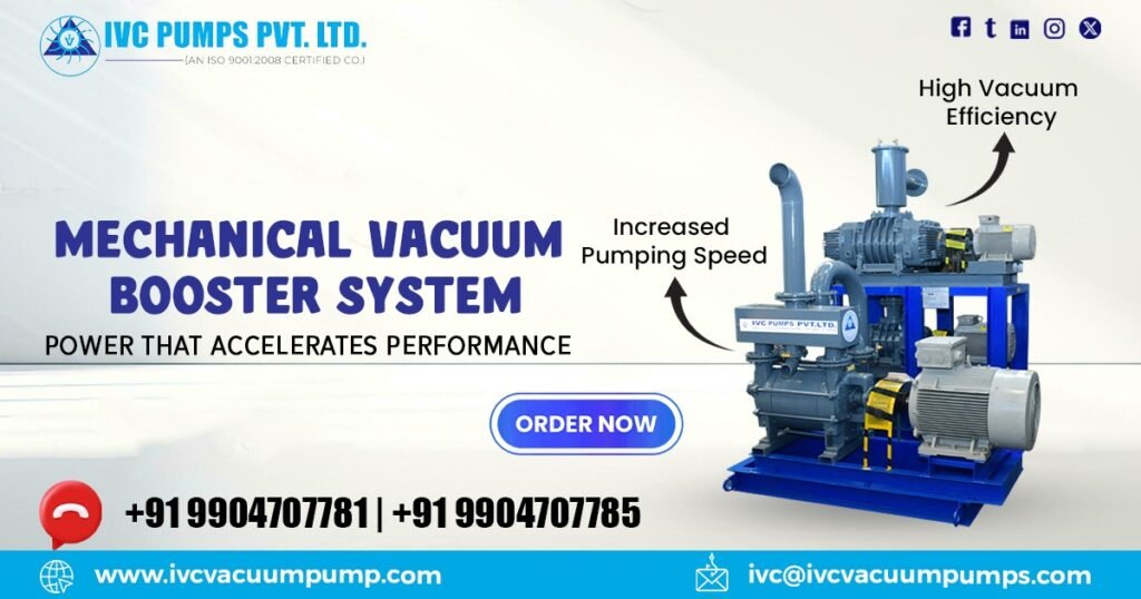 Mechanical Vacuum Booster System in UAE