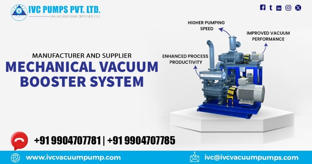 Mechanical Vacuum Booster System in Oman