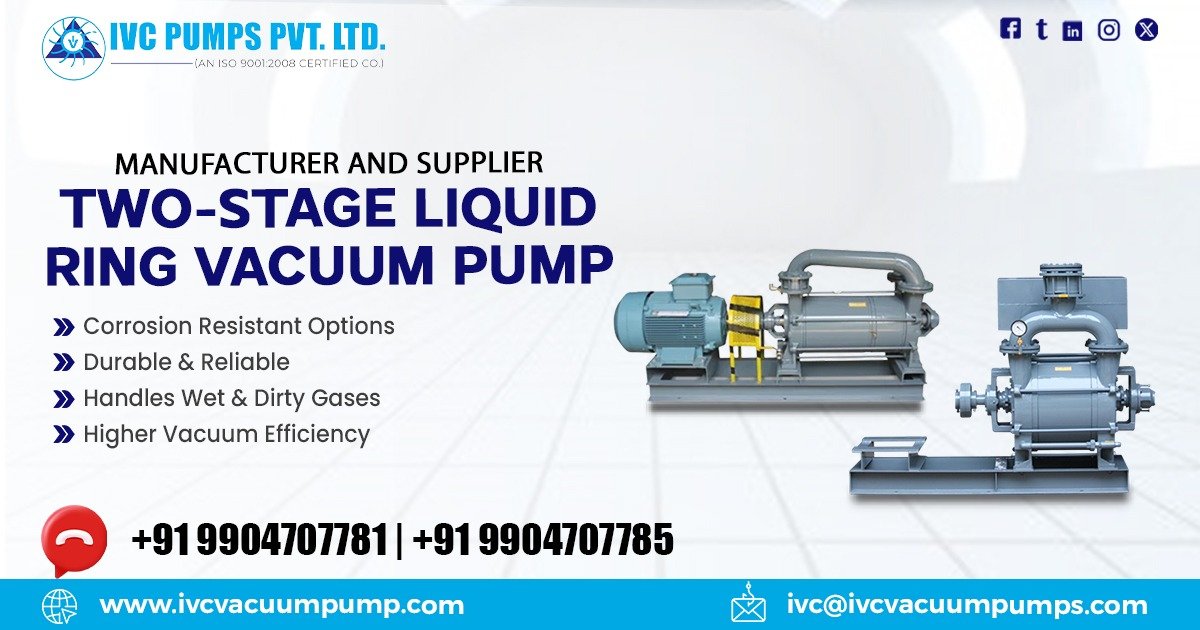 Two-Stage Liquid Ring Vacuum Pump in Kuwait