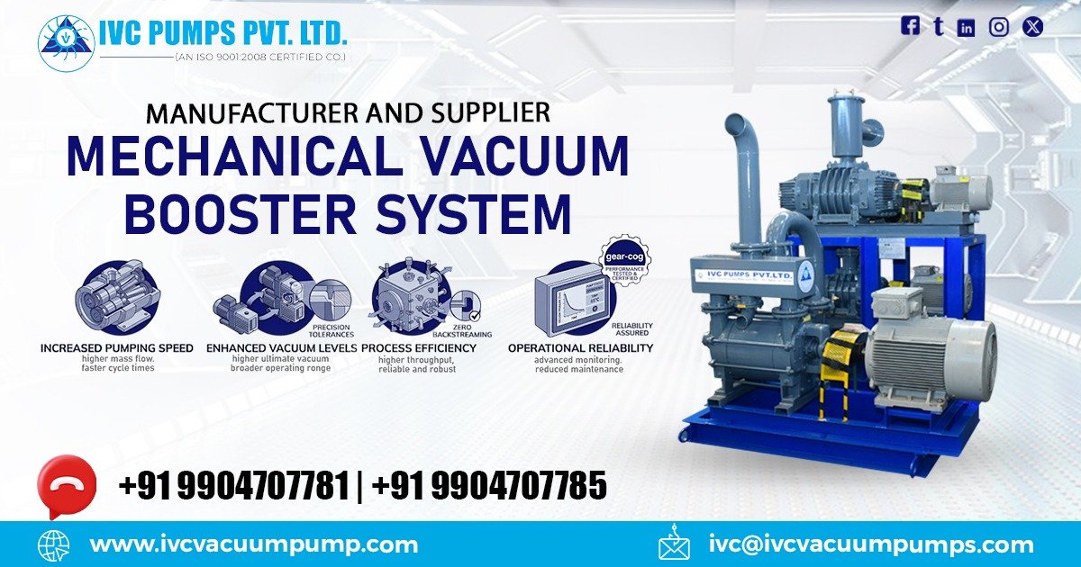 Mechanical Vacuum Booster System in Egypt