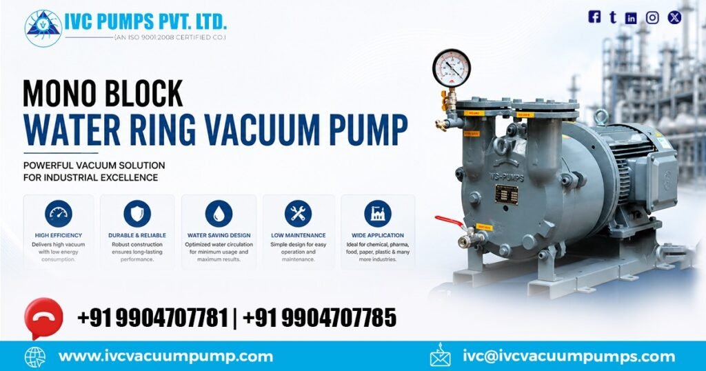 Mono-Block Water Ring Vacuum Pump in Bahrain