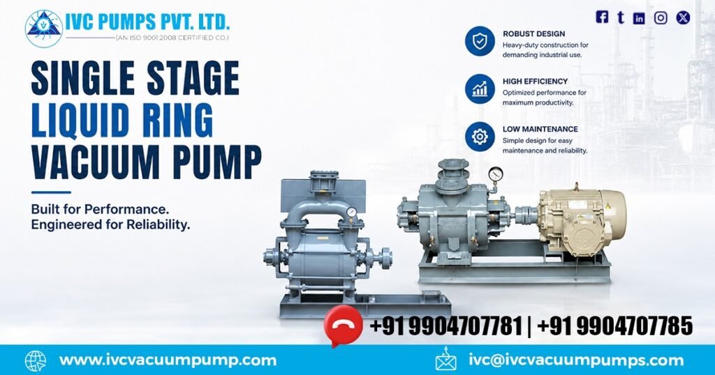 Single Stage Liquid Ring Vacuum Pump in Yemen