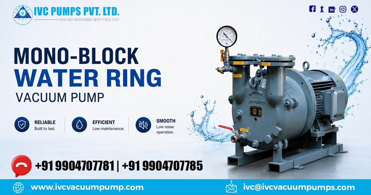 Mono-Block Water Ring Vacuum Pump in Kuwait