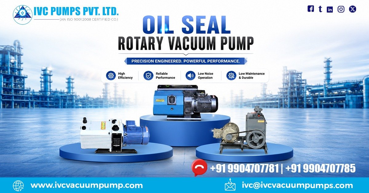 Exporter of Oil Seal Rotary Vacuum Pump in Oman