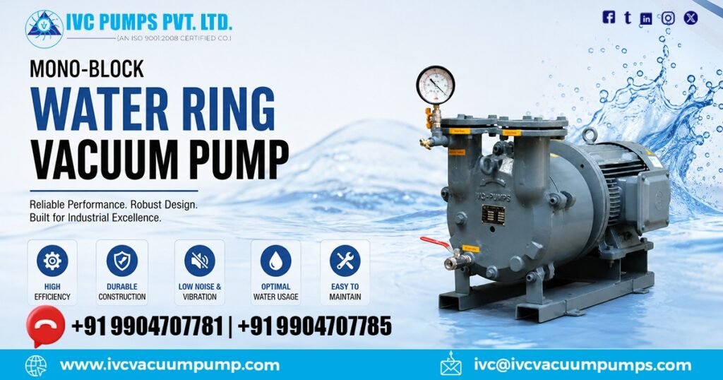 Mono-Block Water Ring Vacuum Pump Exporter in Qatar