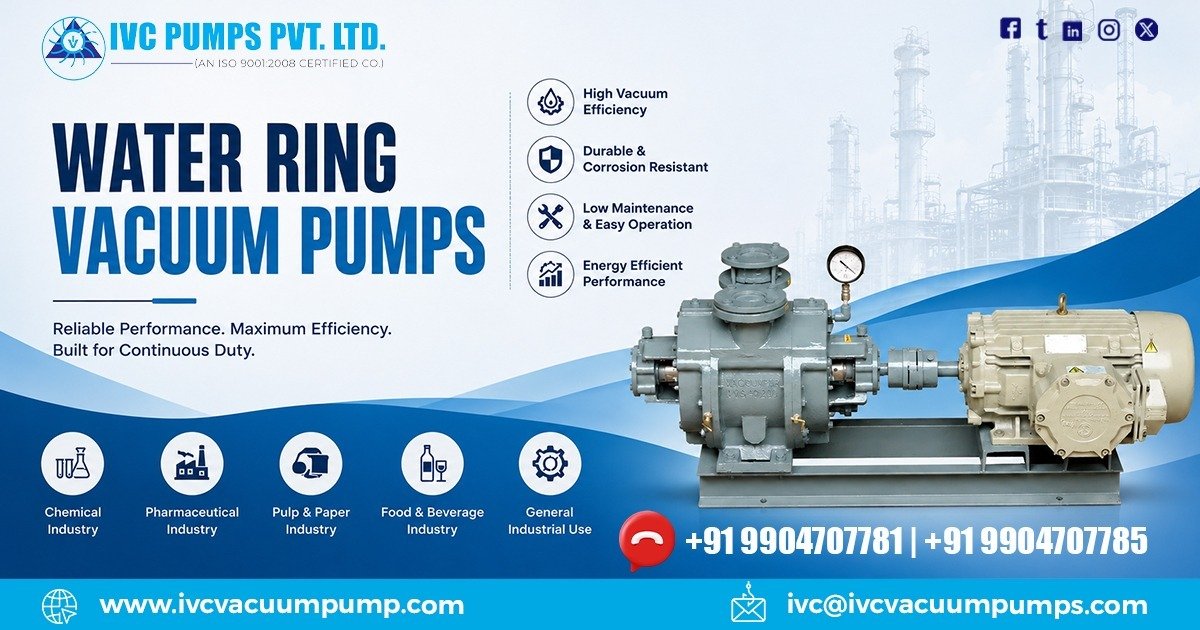 Water Ring Vacuum Pumps in Karnataka