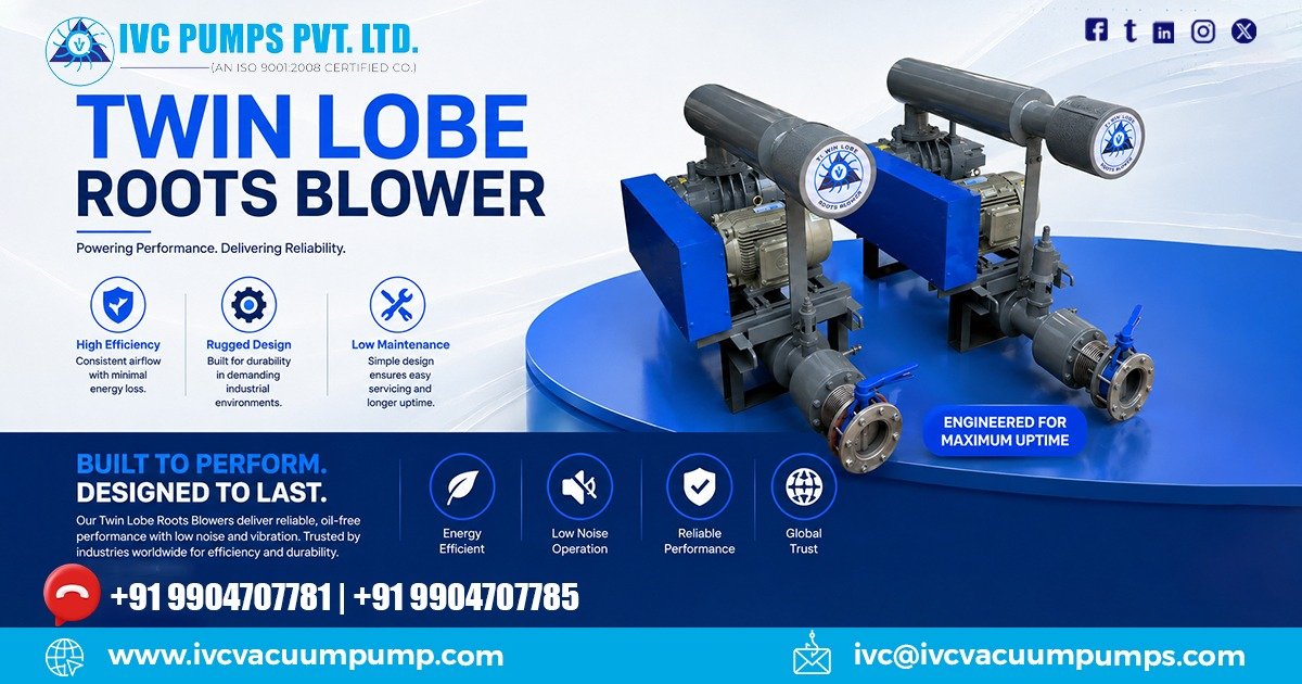 Twin Lobe Roots Blower in Telangana