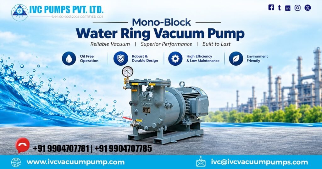 Mono-Block Water Ring Vacuum Pump in Tamil Nadu