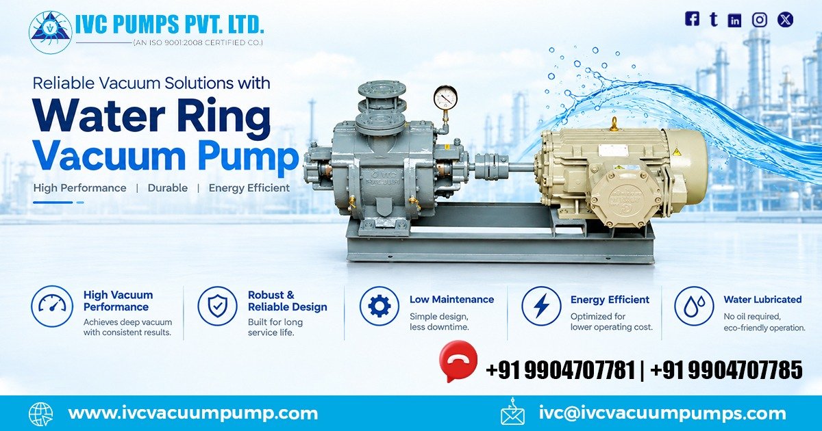 Water Ring Vacuum Pumps in Kerala
