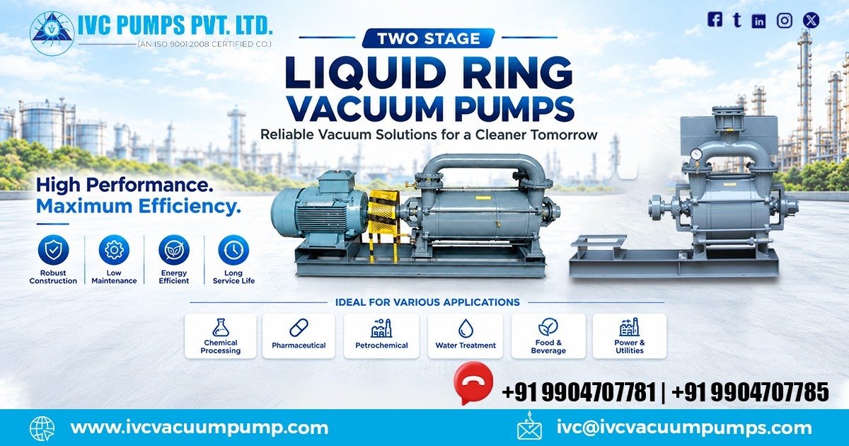 Two-Stage Liquid Ring Vacuum Pump in Telangana